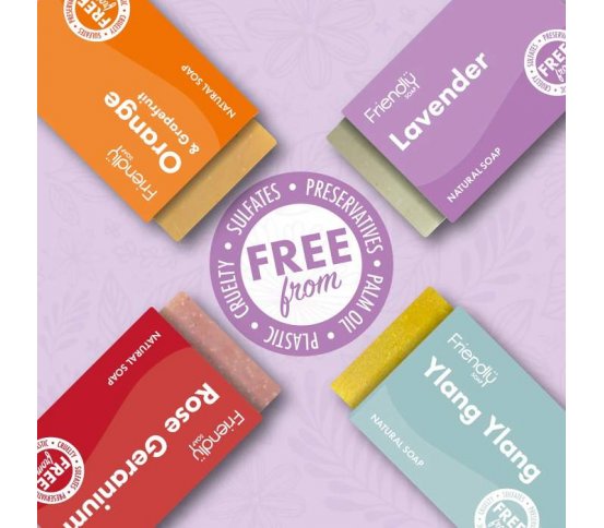 Friendly Soap Dárková sada mýdel Floral and Fruity 4x95g