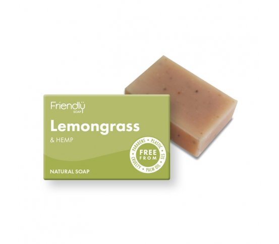 Friendly Soap Přírodní mýdlo citronová tráva a konopí 95g