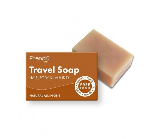 Friendly Soap přírodní mýdlo na tělo i vlasy na cestování 95g