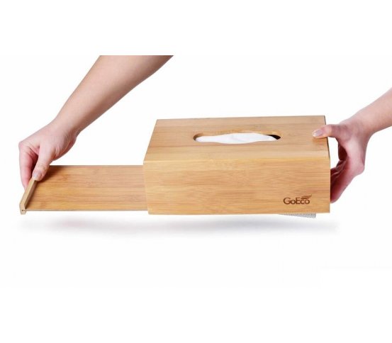 Designová kazeta na kapesníky z bambusu