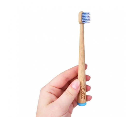 GoEco Bambusový dětský zubní kartáček - modrý 1
