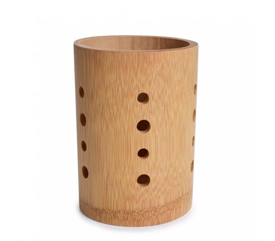 GoEco Bambusový stojan na příbory a kuchyňské náčiní