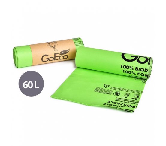 GoEco Ekopytel z kukuřice na odpadky 60l (10ks) 1