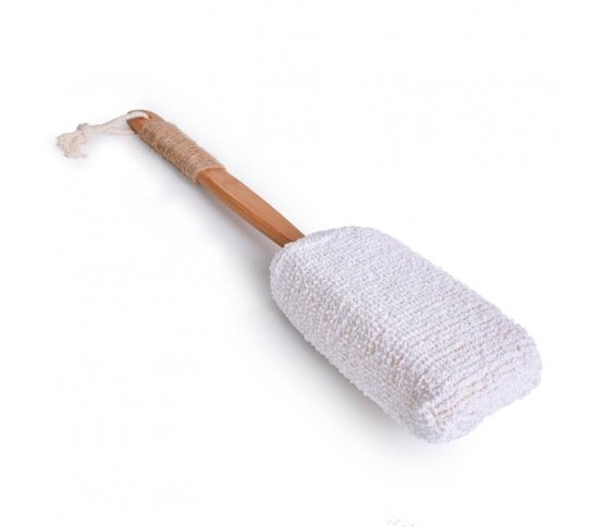 GoEco Froté houba na mytí s odnímatelnou rukojetí z bambusu