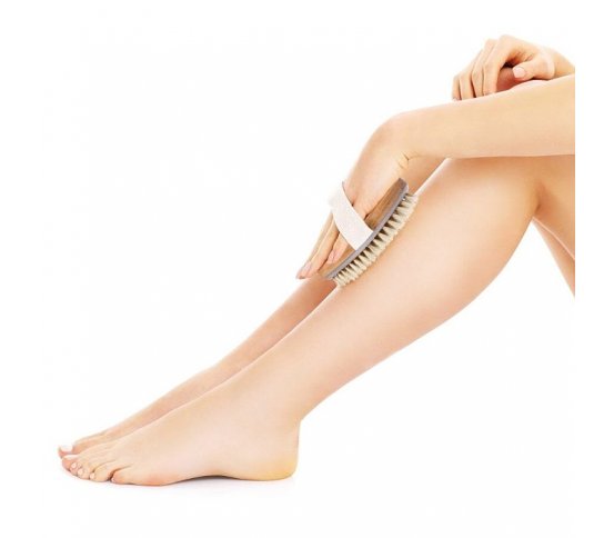 Přírodní masážní kartáč na peeling masáž a spa