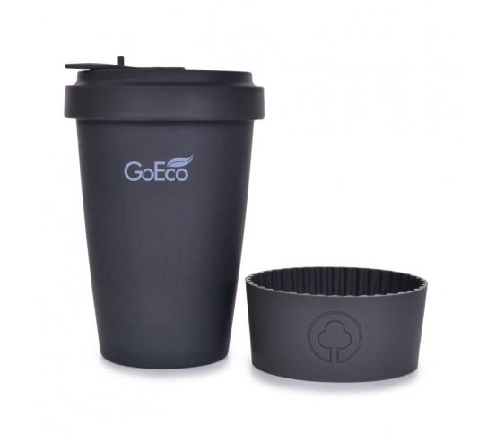 GoEco Kelimero Bambusový hrnek 500ml - antracitový