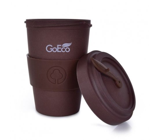 GoEco Kelimero Bambusový hrnek 500ml - čokoládový