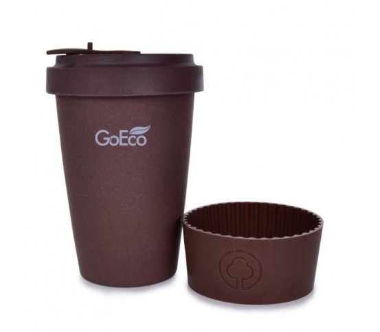 GoEco Kelimero Bambusový hrnek 500ml - čokoládový