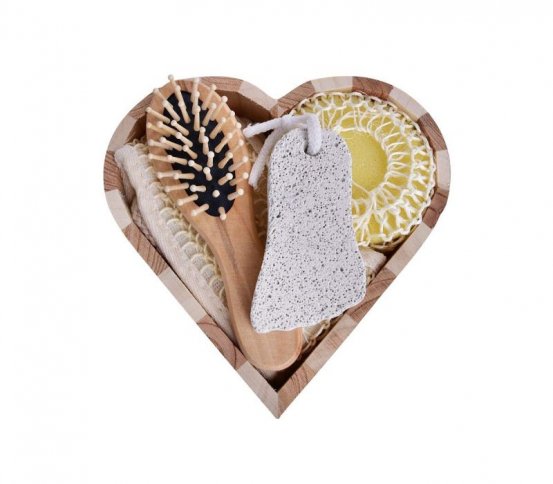 GoEco Koupelnový set v dřevěné kazetě