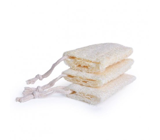 GoEco Přírodní tělová houba z lufy 10cm (3ks)