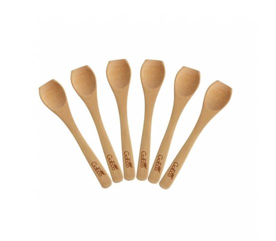 GoEco Sada bambusových lžiček 12cm, 6 kusů