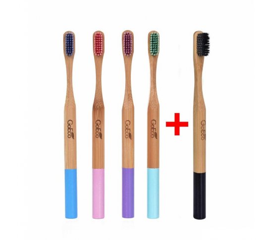 GoEco Sada Bambusových zubních kartáčků 4 1