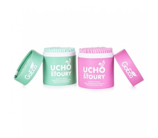 GoEco Uchošťoury z recyklovaného kartonu a bavlny - růžové (200ks) 6