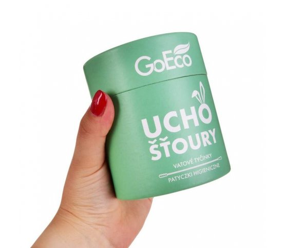 GoEco Uchošťoury z recyklovaného kartonu a bavlny - zelené (200ks) 4