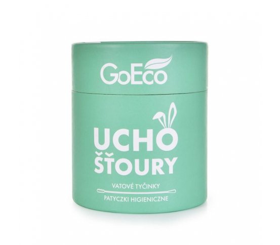GoEco Uchošťoury z recyklovaného kartonu a bavlny - zelené (200ks) 7