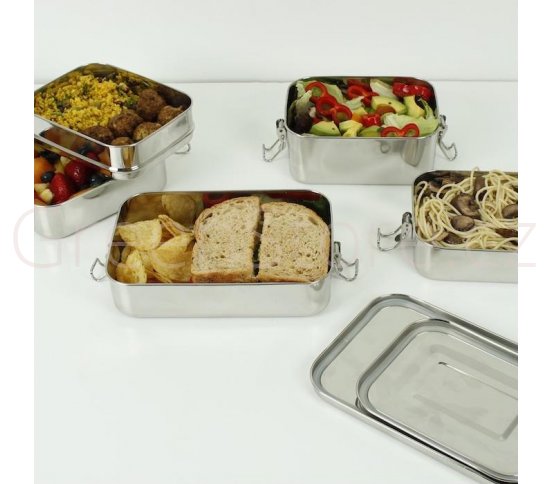 Dóza obdélníková s těsněním 650ml Green Pioneer