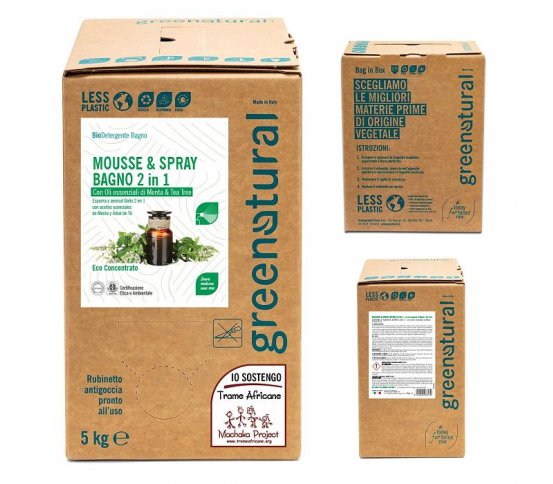 Greenatural Čistič na koupelny 2v1 máta a tea tree 5l