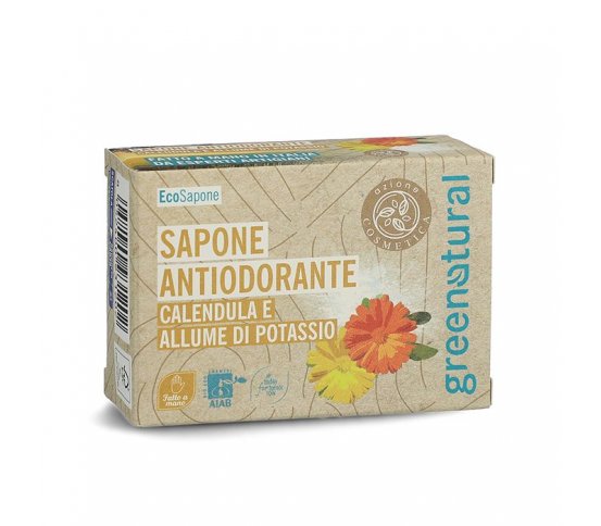 Greenatural Deodorační mýdlo měsíček a kamenec 100g