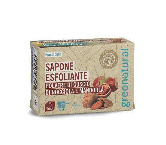 Greenatural Exfoliační mýdlo mandle a lískový ořech 100g