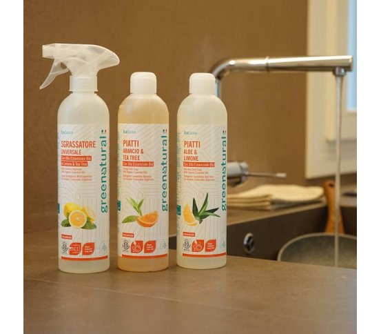 Greenatural Prostředek na mytí nádobí aloe vera a citron 500ml