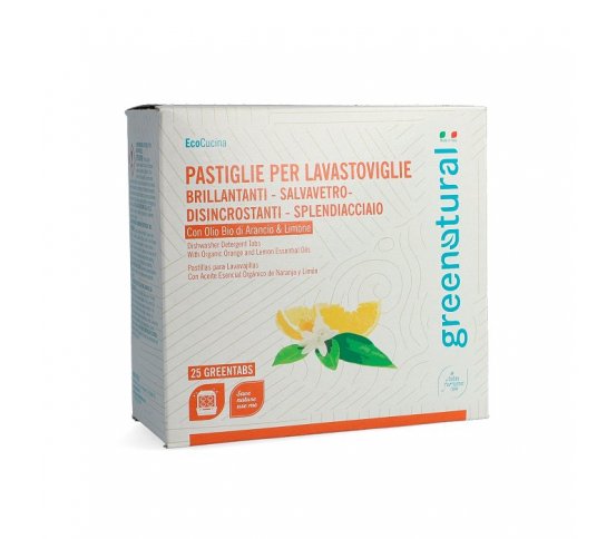 Greenatural Tablety do myčky na nádobí pomeranč a citron 25ks