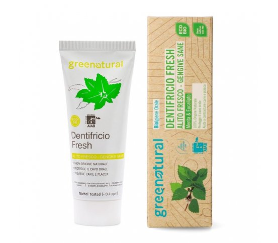 Greenatural Zubní pasta máta a eukalyptus BIO 75ml