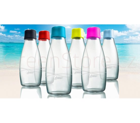 Skleněná láhev ReTap 0,3l azurová