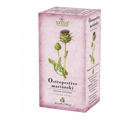 Grešík Bylinný čaj Ostropestřec mariánský n.s. 20x2g
