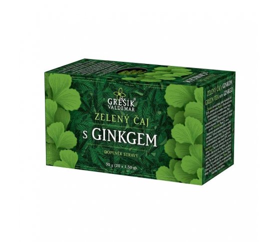 Grešík Zelený čaj s ginkgem n.s. 20x1,5g