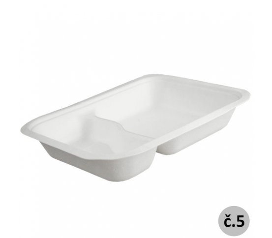 Gurmánský box 2 sekce 1000ml č.5 (50ks) - cukrová třtina