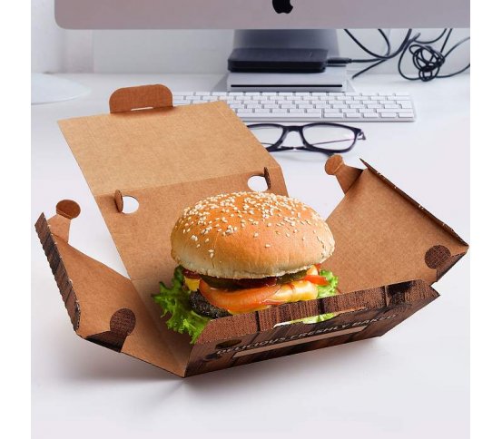 Hamburger box s potiskem 15x15x9,5cm (100ks) wimex