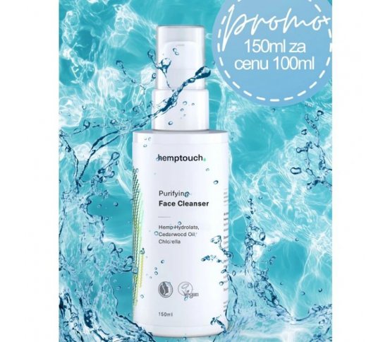 Hemptouch jumbo Čistící pleťová emulze 150ml