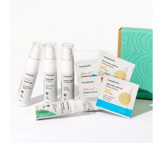Hemptouch Set Mini´s vyrovnávací set pro problematickou a mastnou pleť