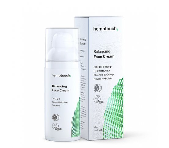 Hemptouch Vyrovnávající pleťový krém pro mastnou pleť 50ml - SLEVA