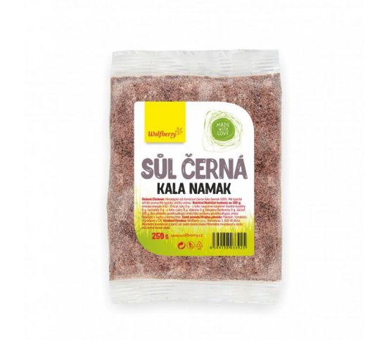 Himalájská sůl černá Kala Namak 250g Wolfberry