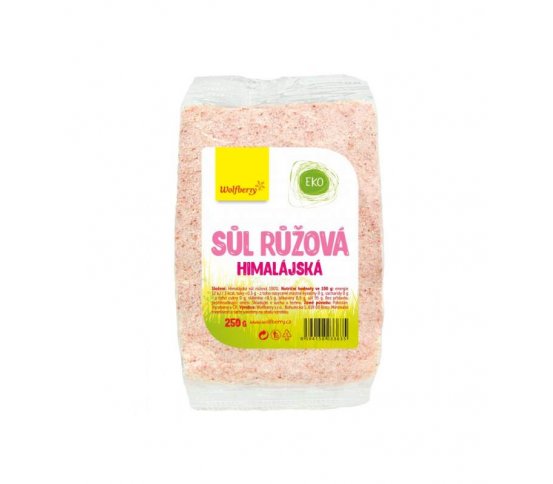 Himalájská sůl růžová 250g Wolfberry