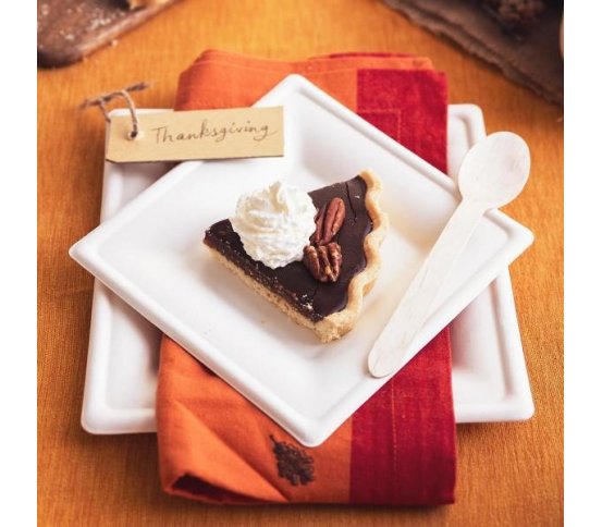 Hranatý talíř KARO 16x16 cm Vegware