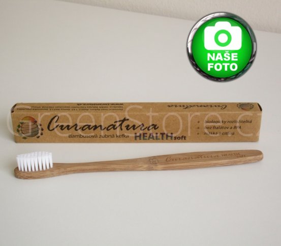 Přírodní bambusový kartáček s nylonovými štětinkami