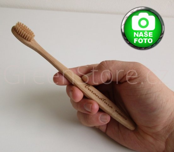 Přírodní kartáček s bambusovými štětinkami Curanatura