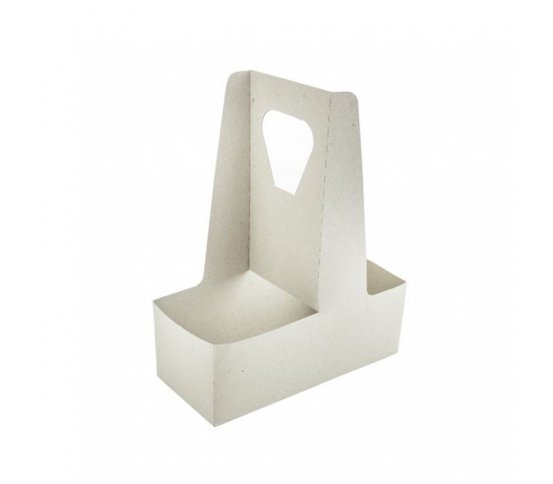 Kartonový nosič s uchem pro 2ks kelímků (250ks)