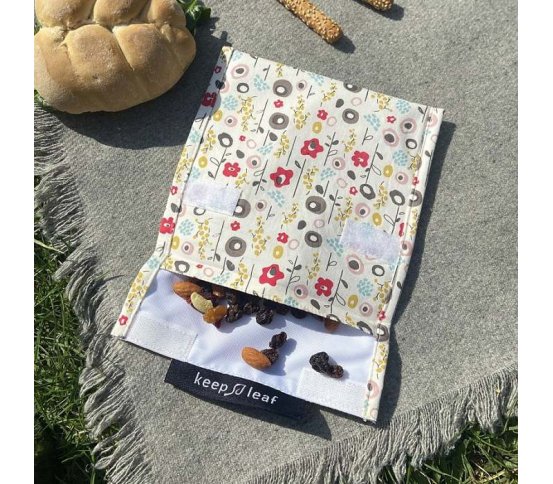 Bavlněný pytlík na svačinu se zipem