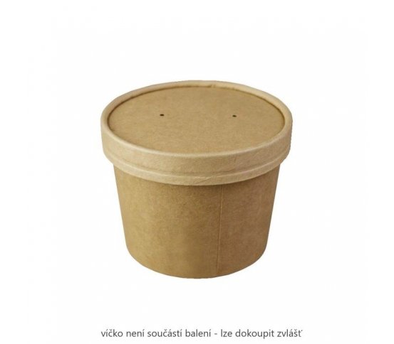 Polévkový kelímek kraft 350ml 98mm (50ks) 2