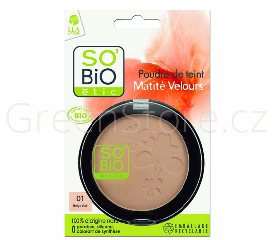 Přírodní kompaktní pudr 01 béžová světlá BIO