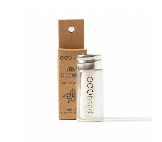 Ecohead Přírodní zubní nit s příchutí máty 30m