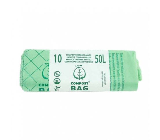 Kompostovatelné pytle na bio odpadky - 50l (role 10ks)
