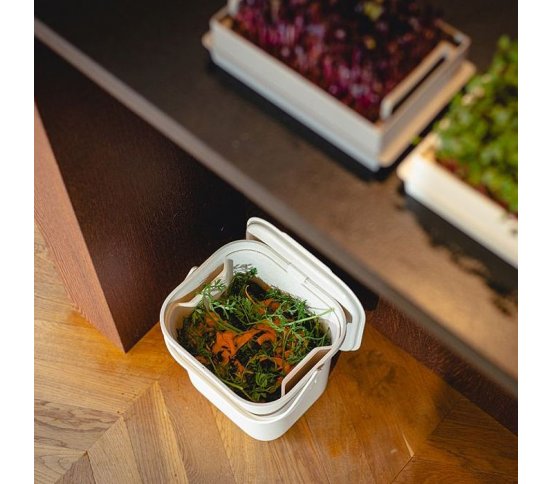 Koš na bioodpad s vložkou 6l - slonová kost Plastia 7