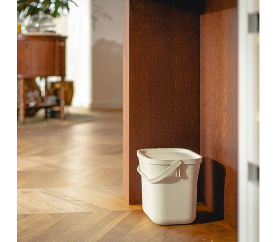 Koš na bioodpad s vložkou 6l - slonová kost Plastia 6