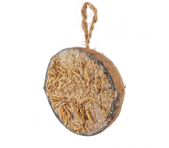 Kokosová krmítka s lojem a moučnými červy 9 1 zdarma Zolux