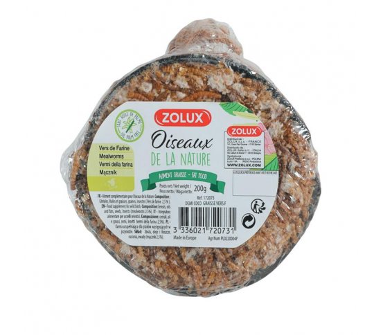 kokosový ořech Košík lojový se slunečnicí 250g Zolux