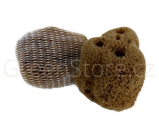 Minerální kosmetická houba 6-7cm Caribbean Sun   zdarma 30g soli z Mrtvého moře